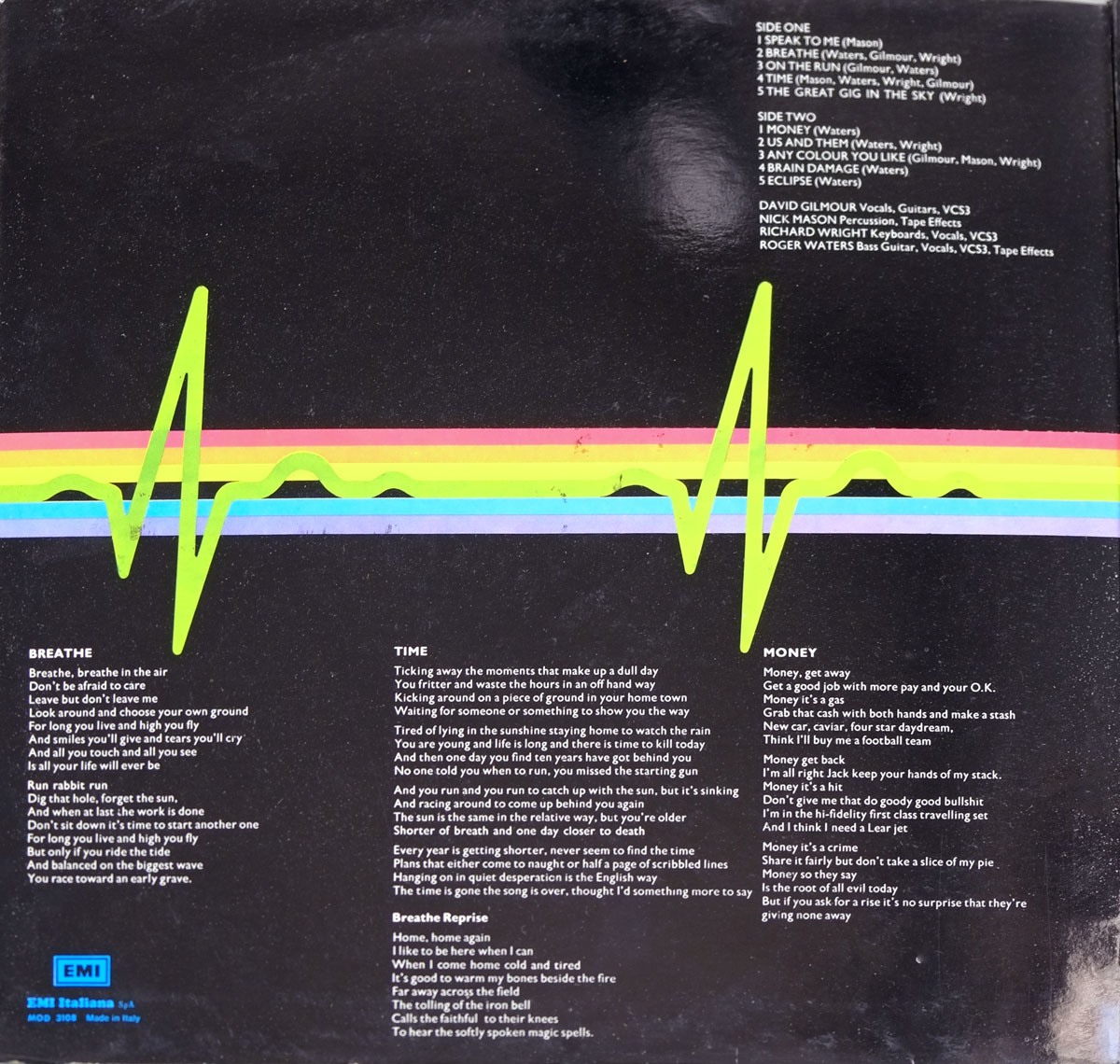 High Resolution Photo #3 PINK FLOYD Dark Side Moon Italy 